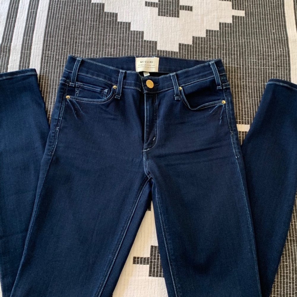 Mcguire dark blue skinny jeans
